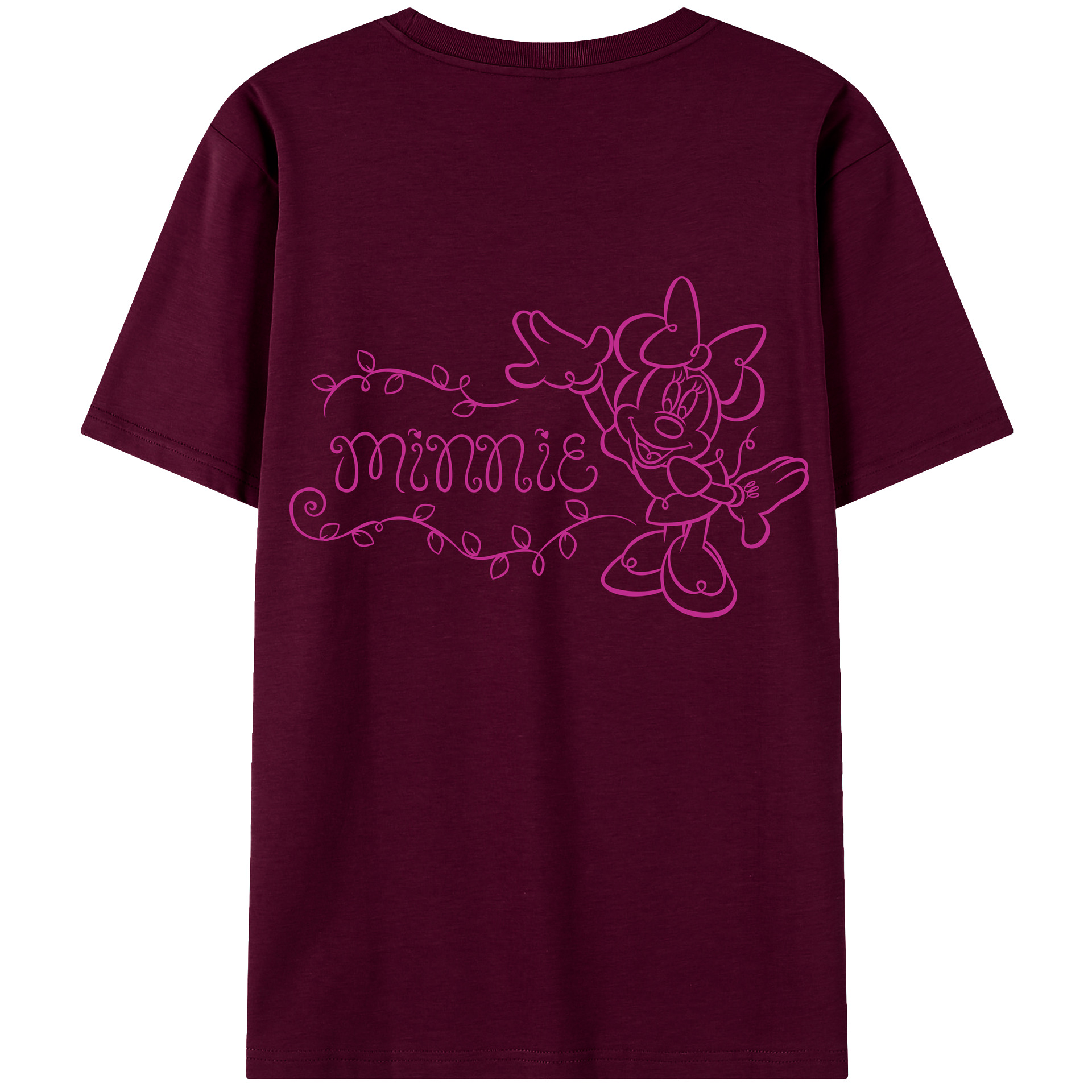 （画像用） ミッキーマウス Mickey Mouse レディース半袖Tシャツ(バックプリント)